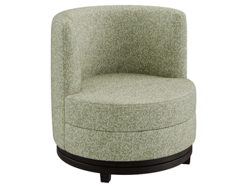 AYDEN - Swivel fabric easy chair by DÔME DECO - view 2